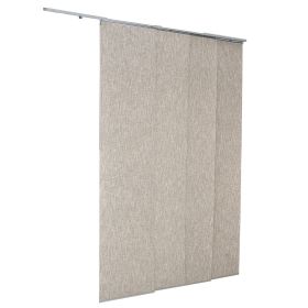 Panel Track Blinds, Extendable Track from 45.8 in to 86 in W, Trimmable Panel Curtains Up to 96 in H, Vertical Blackout Panel Blinds for Sliding
